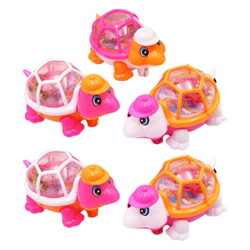 

Заводная игрушка для детей Glowup Tortoise Baby Crawling Learning Toy Interaction Pull String Toy Toddler Favor Gift 5PCS GXMB