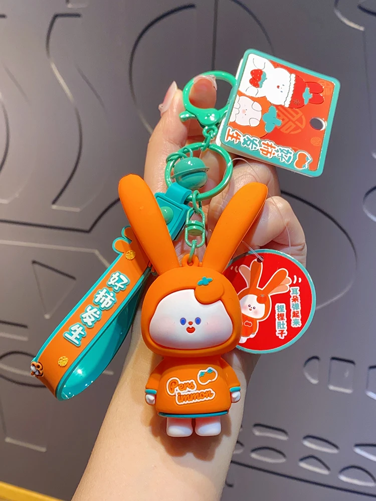 Интернет-брелок знаменитостей с фруктами и эластичными ушками кролика женский