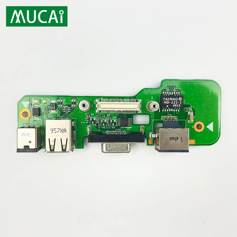 

DC Power USB Jack board For Dell Inspiron 1545 1546 laptop DC-IN USB VGA LAN Charging Network card RJ45 board 48.4AQ03.011 08530