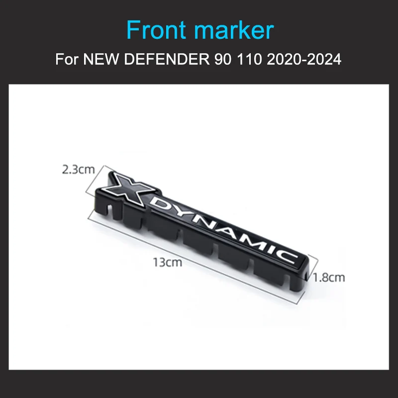 

Внешние детали для Land Rover Defender 90 110 2020-2024 X-DYNAMIC, маркер передней решетки, декоративная полоса, боковая отметка, автомобильные аксессуары