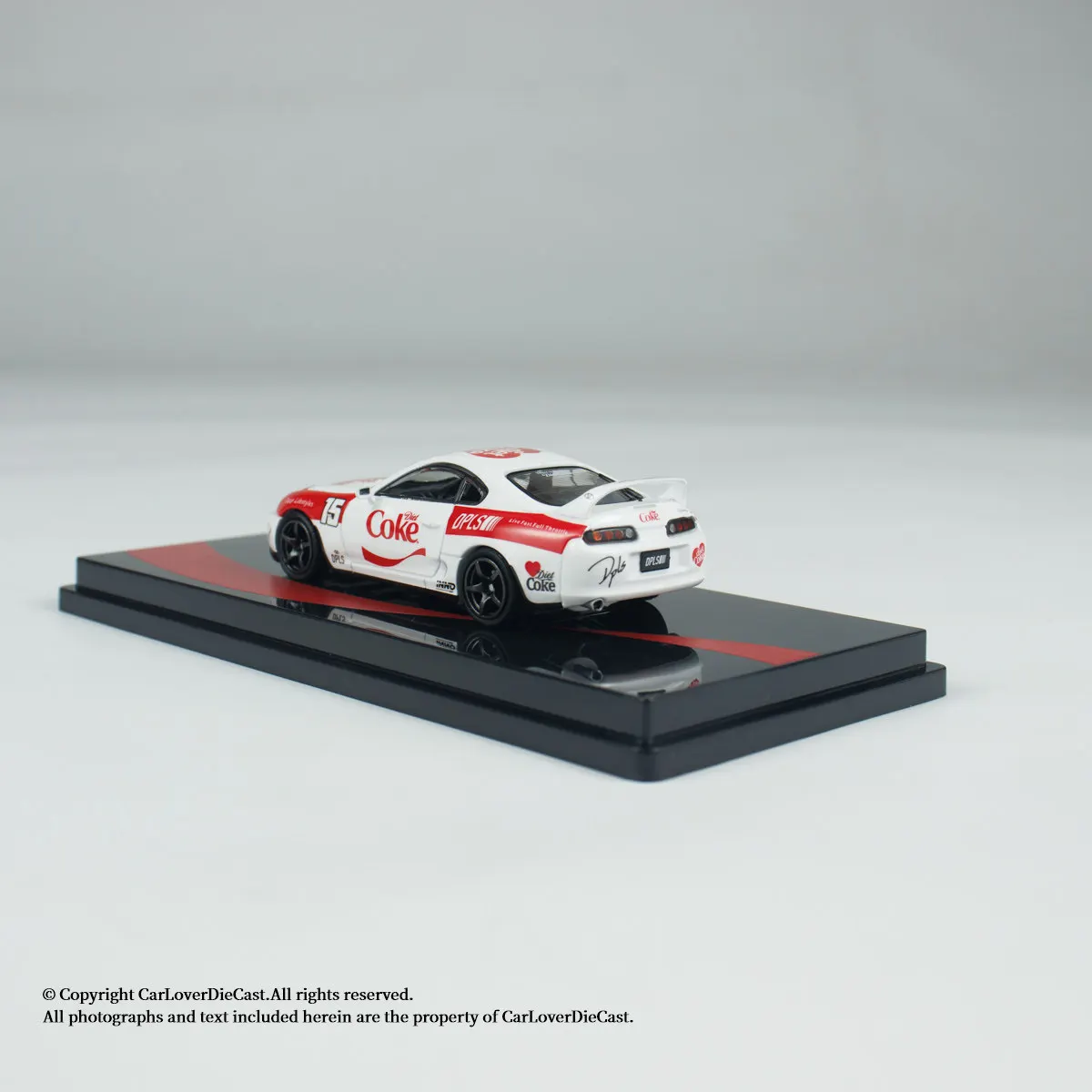 Фото Модель гоночного автомобиля INNO Diecast в масштабе 1/64: Toyota Supra A80, литая под давлением, из сплава, лимитированная серия для Гонконга №5