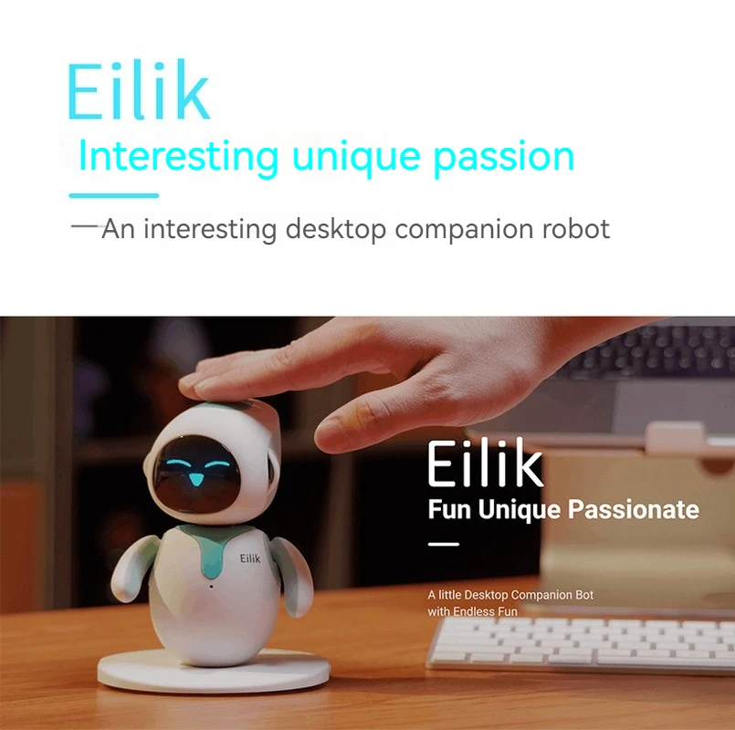 

Электронный игрушечный робот Spot Eilik, Интеллектуальный Рабочий стол, робот с эмоциями для домашних животных, несколько предметов для общения и взаимодействия