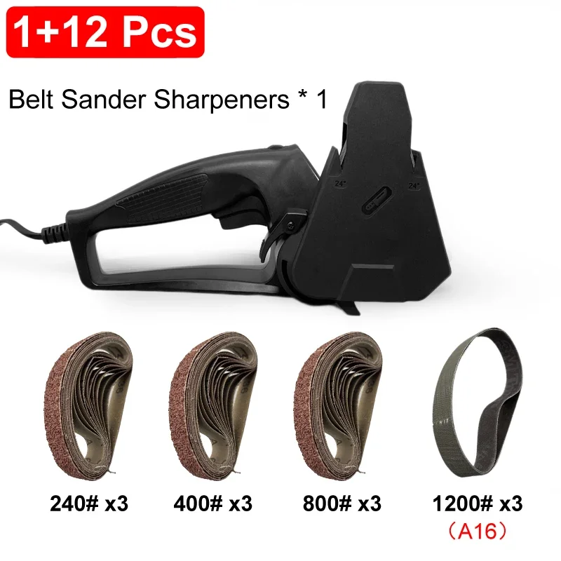 

Ручные электрические точилки для ножей «сделай сам», шлифовальная лента, профессиональный точильный камень, многофункциональная зернистость 36 ~ 2400 # регулируемый угол