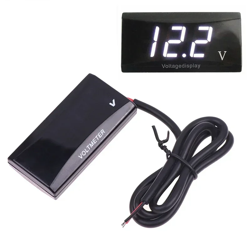 

Цифровой Вольтметр 12В С LED-дисплеем, Защита От Обратной Полярности