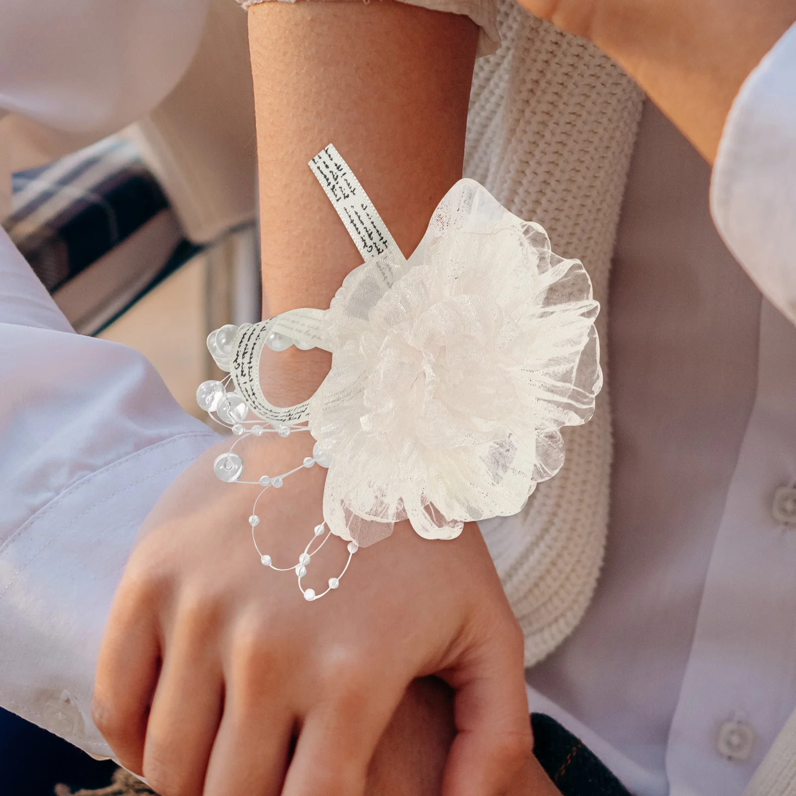 

Wristband Simulation Flower Corsage Bridesmaid Wedding Clothing Accessory Prom Bracelets