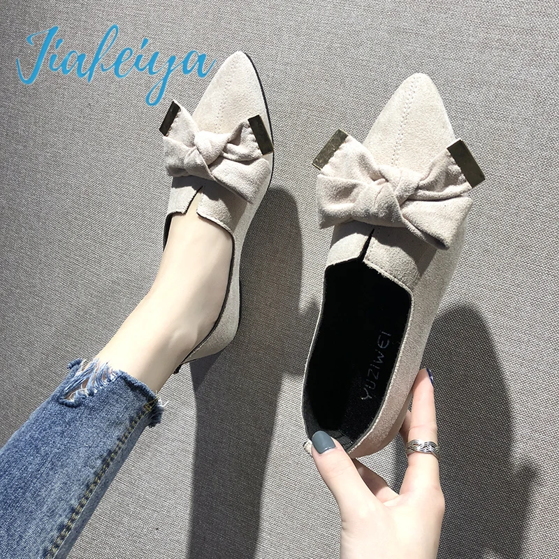 

2022 Women's New Style Heeled Shoes Soft and Comfortable Bow-knot Square Root Pointed Toe Trendy Women's Shoes