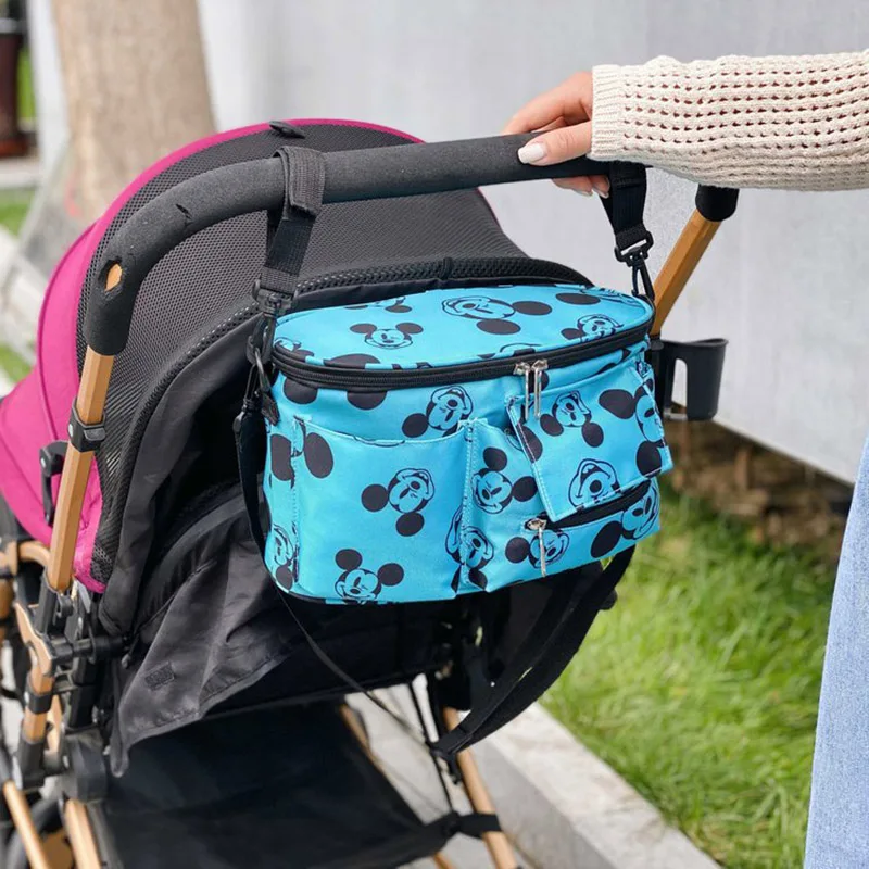 Mommy Bag Cartoon Anime Girl Oxford Cloth Messenger Shoulder Bag Ladies Casual Waterproof Diagonal Travel Baby Cart Storage Bag