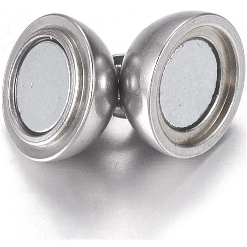 10pcs Copper 6/8/10mm Round Ball Strong Magnetic Clasps Fit Bracelets Necklace End Clasp Connectors Jewelry Making Findings - купить по