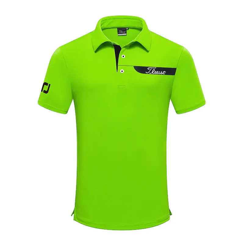 Men's Golf Clothing Outdoor Sports Golf Shirts Sweat-wicking Quick-drying Breathable Golf Polo Shirt Top Short-sleeved T-shirt