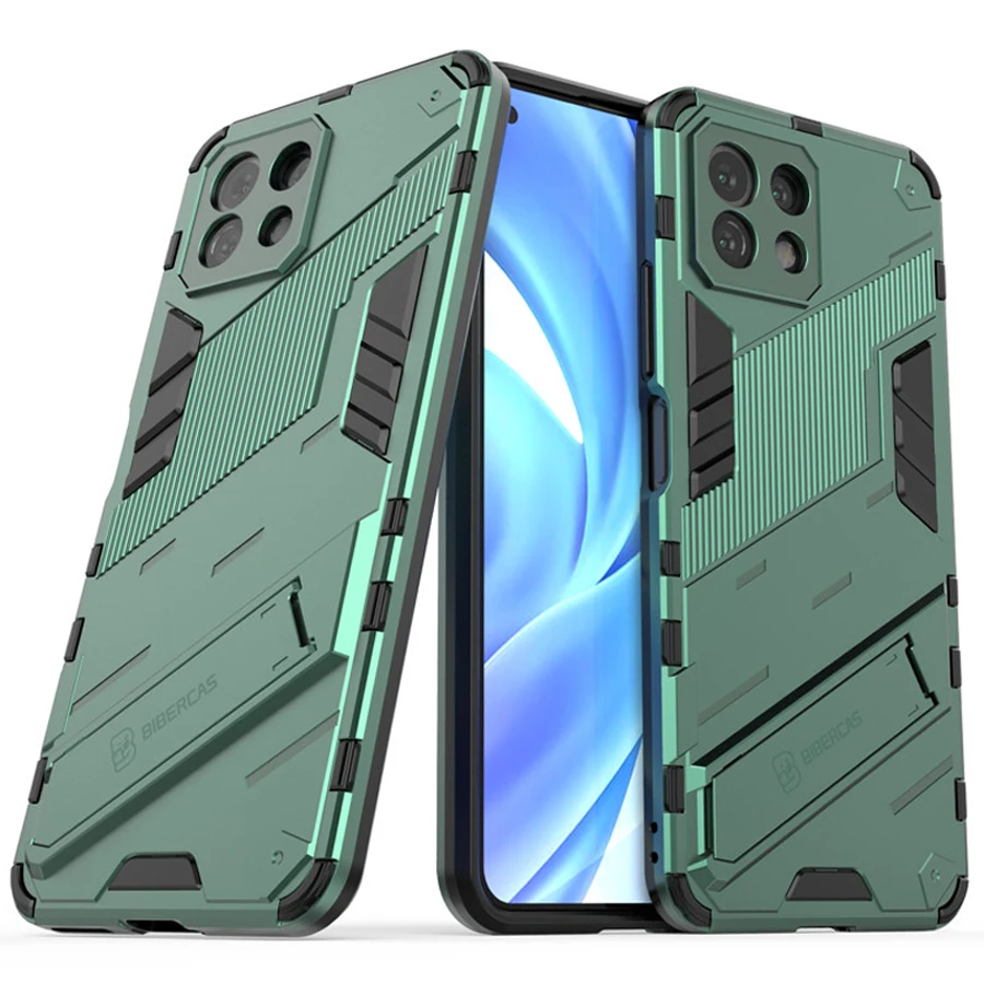

Mi 11 Lite NE 5G Luxury Case For Xiaomi 11 Lite Shockproof Case Armor Camera 360 Protect Punk Back Panel Funda Mi 11Lite Cover