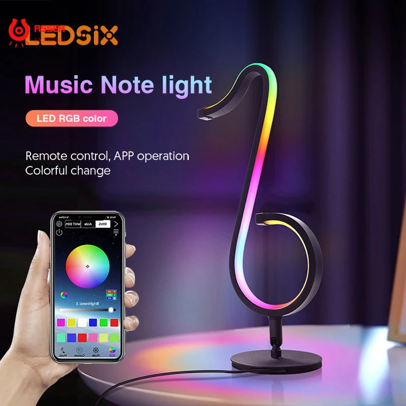 RSSER Distinctive Table Lamp Lighting For Foyer Art Interior Decoration Home Standing Dimmable RGB Lamp For Living Room Lighting