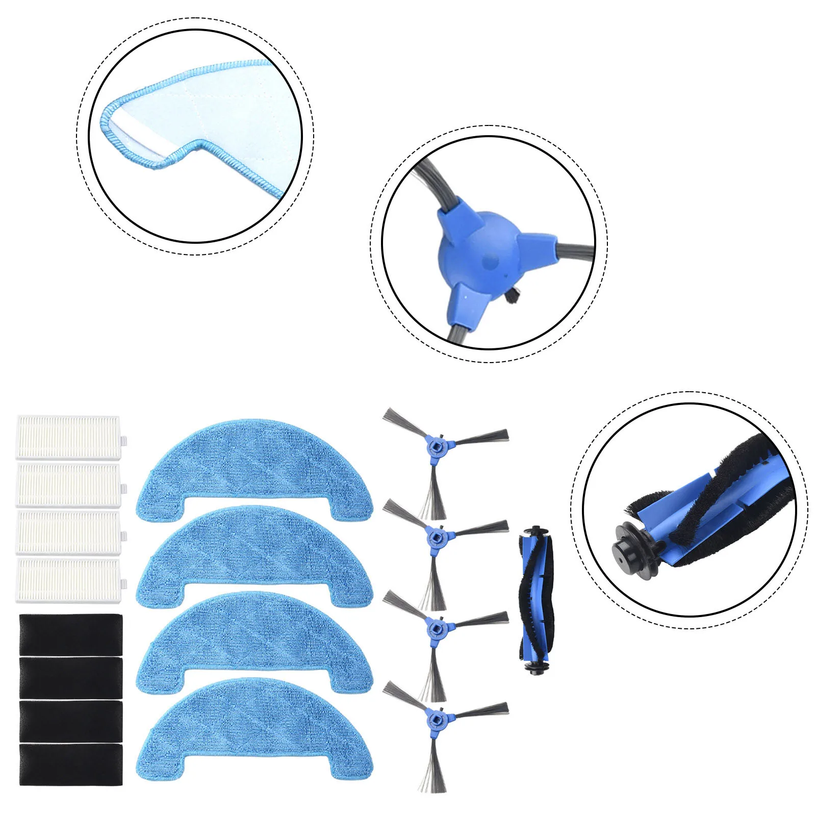 

For Coredy Vac Kits Sweeping Set For Optimum Performance Home Appliance Household Main Brush Mop Rag Replacement