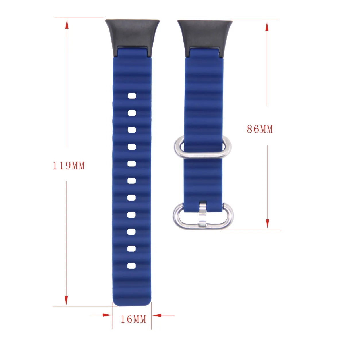Ocean Rubber Silicone Watchband smartwatch Bracelet Watch Accessories Strap Watchstrap For Xiaomi Band 7 Pro