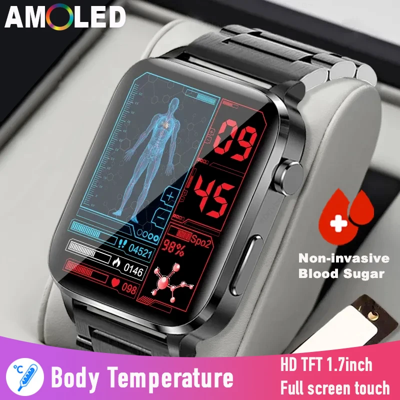 

2023 New Blood Sugar Smart Watch Men Sangao Laser Treat Health Heart Rate Blood Pressure Sport Smartwatch Women Glucometer Watch