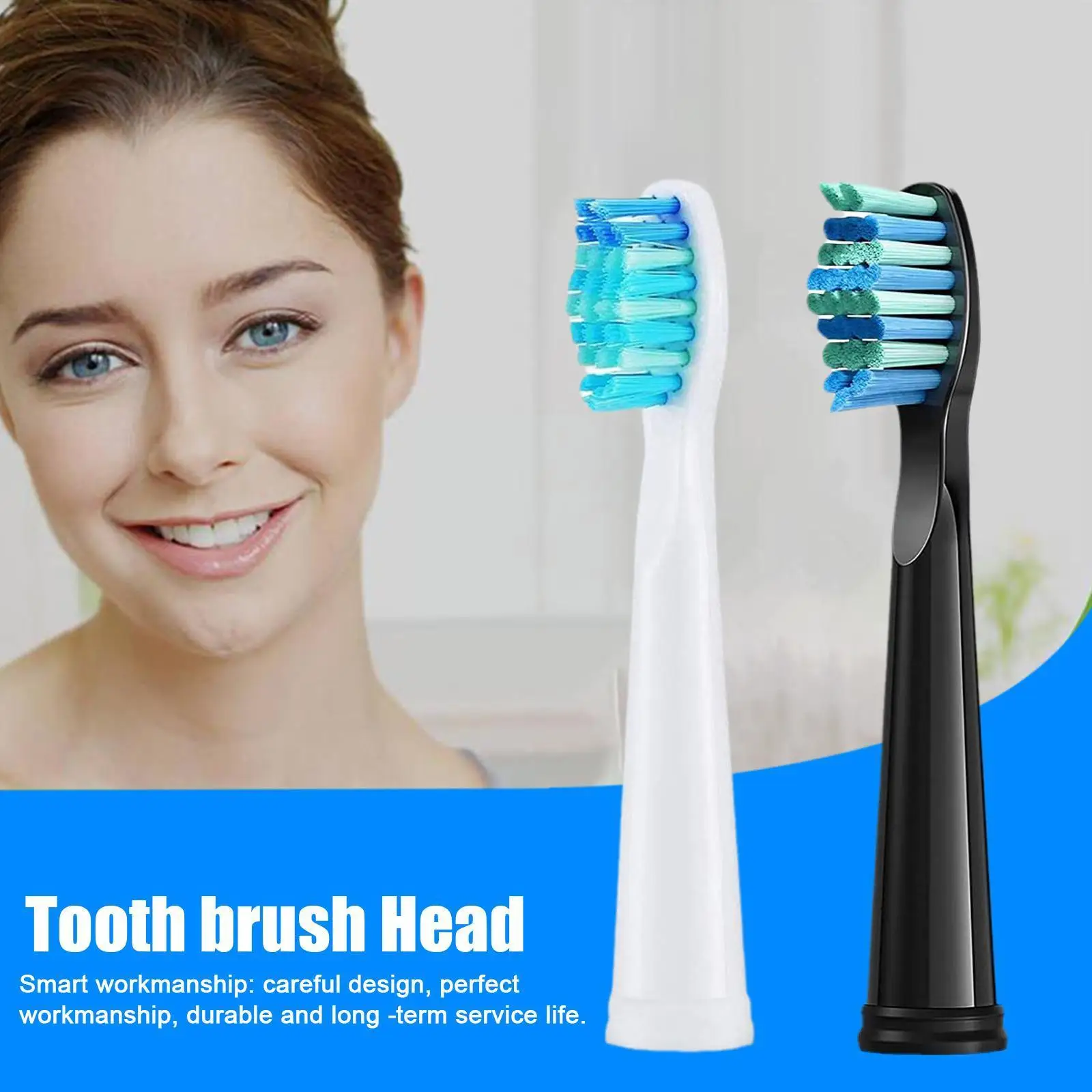 

10pcs Toothbrush For Fairywill Sonic Electric Toothbrush Replacement Du Pont Fw-507/508/515/551/917/959/2011//d S7k5