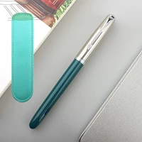 jinhao 86 resin classic fountain pen silver cap extra fine nib 0 38mm ink pen school office business writing pens gifts