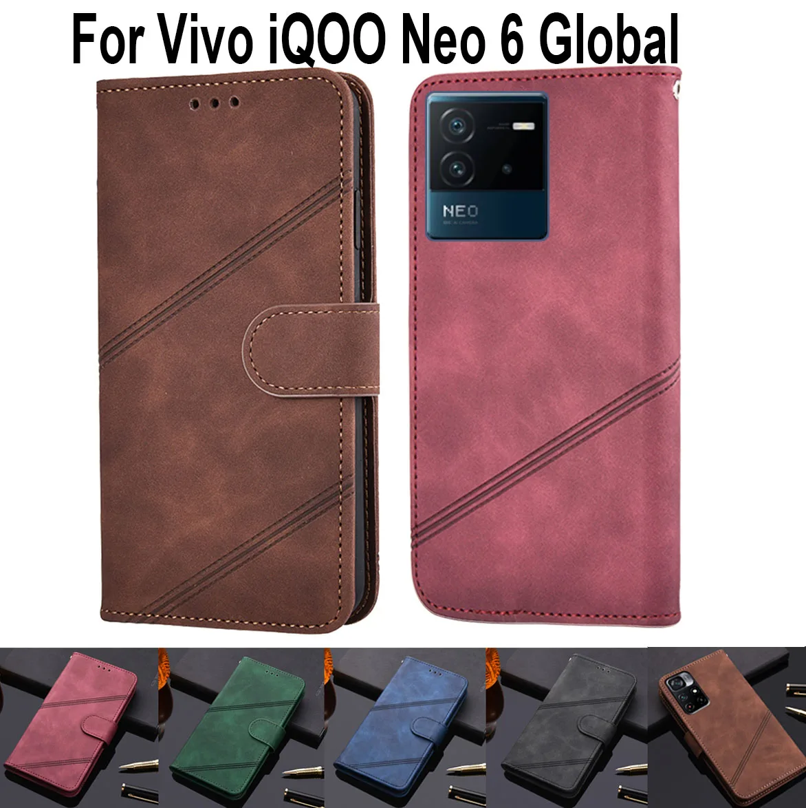 

Чехол-книжка с бумажником для Vivo Y72t