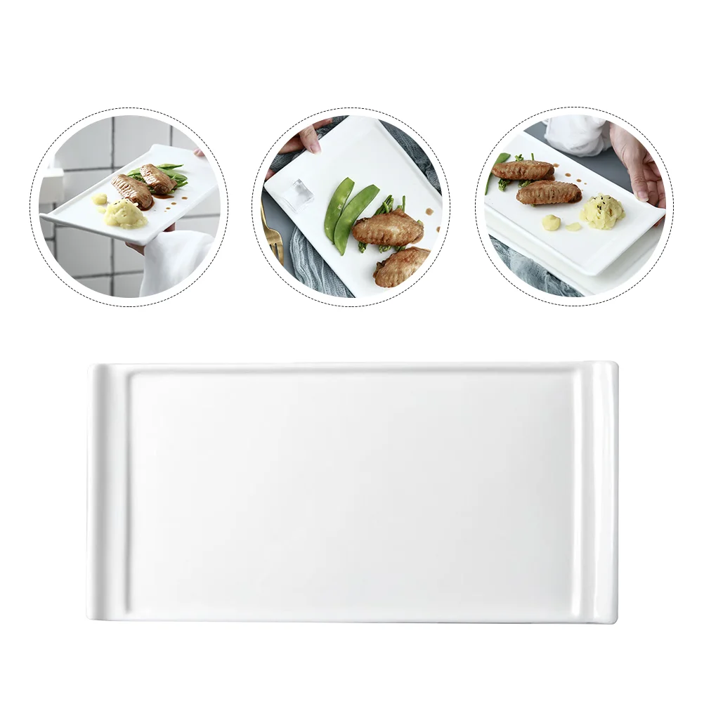 

1Pc Color Flat Plate Cake Dessert Display Plate Ceramic Tray Japanese Style