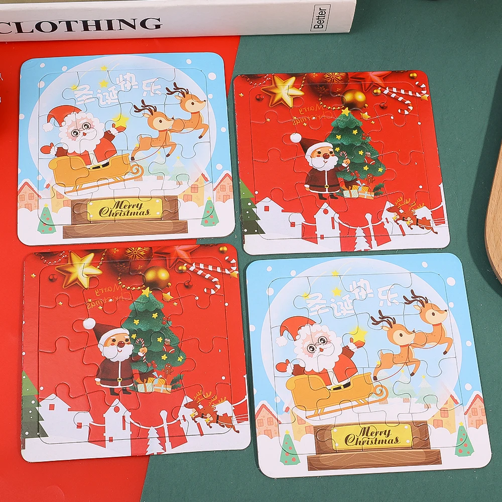 Рисунок 6 - рождественские игрушки-пазлы с рисунком Санта-Клауса