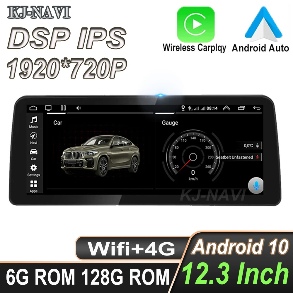 

Автомагнитола для BMW, мультимедийный проигрыватель с GPS-навигацией и IPS-экраном 3/5, E60, E61, E63, E64, M6, E90, E91, E92, 1920*720P, Android 10,0