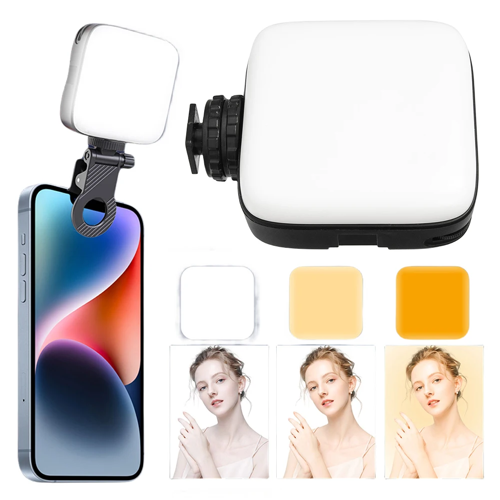 Трехцветная лампа 3000-9900k карманная фотография телефона