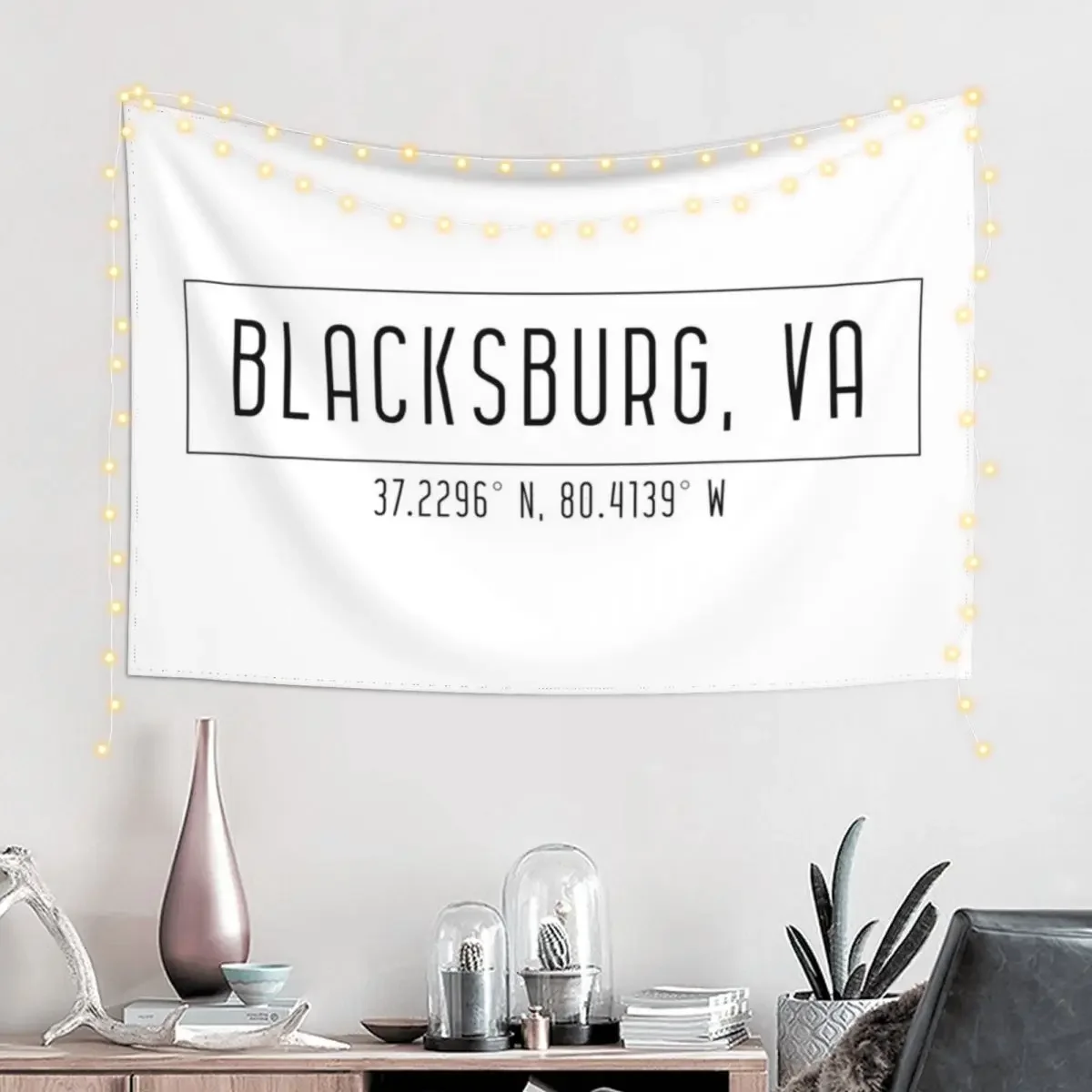 Координаты Blacksburg Гобелен