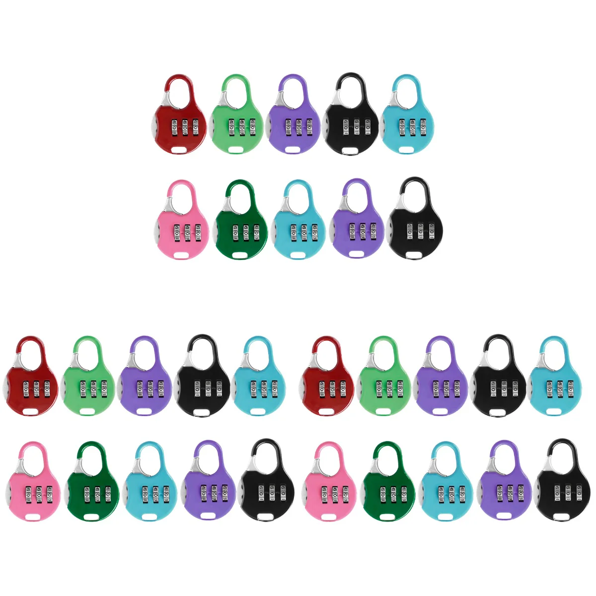 

30 Colorful Password Padlock Lock Coded Lock Metal Padlock