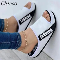 womens casual sandals 2022 summer new open toe ladies slingback slip on slippers 35 43 large sized comfy home beach shoes
