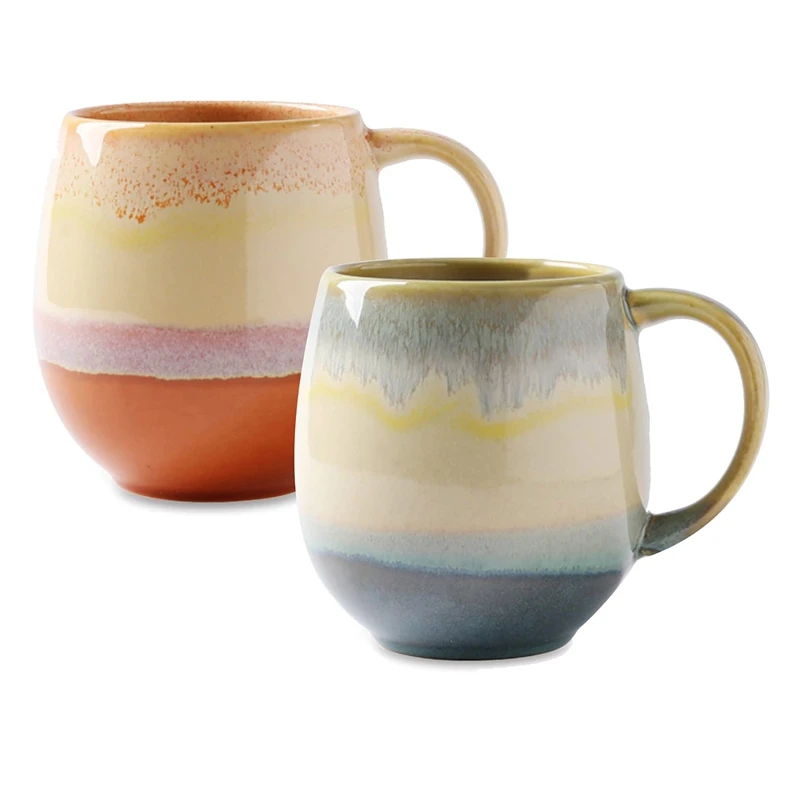 

Couple Type Ceramic Large Capacity Mug Coffee Cup Office Water Cup Oatmeal Breakfast Cup