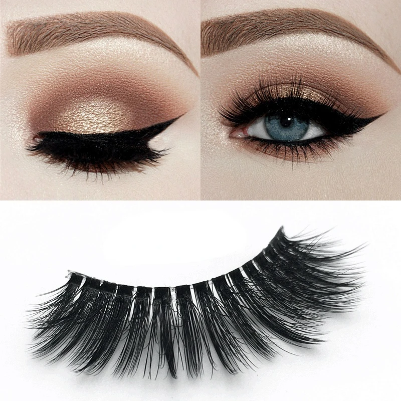 

1 Pair Mink Eyelashes Cross Soft Real 3d Lashes Maquiagem False Eyelashes Dramatic Wispy Lashes Makeup Cilios Faux Cils