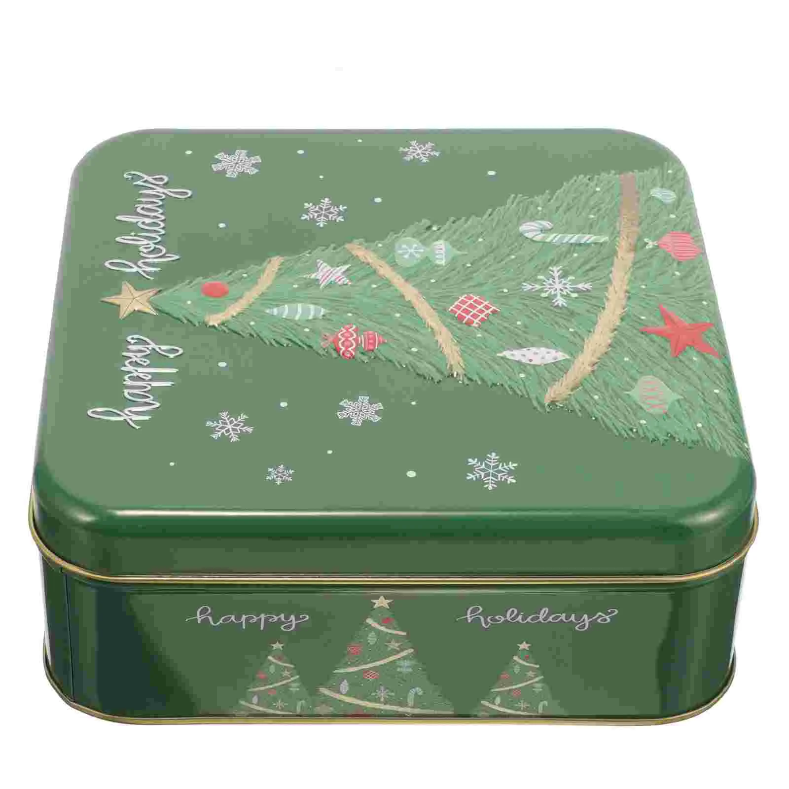 

Sweet Container Christmas Candy Tins Biscuit Containers Storage Cookie With Lid Tinplate Jar Lids