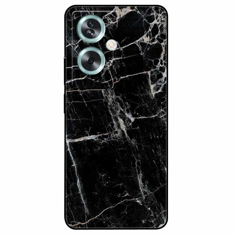 Для OPPO A79 5G чехол A 79 крутой мраморный силиконовый черный окрашенный ТПУ для OPPOA79