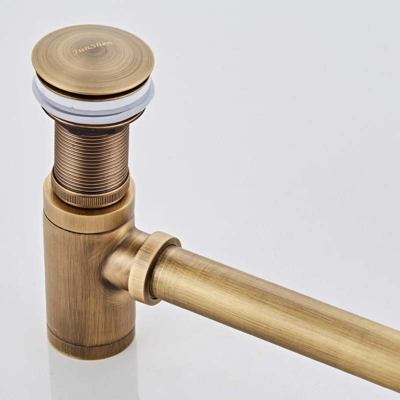 

Wall-mounted wall drain pipe all-copper drain basin retro washbasin accessories