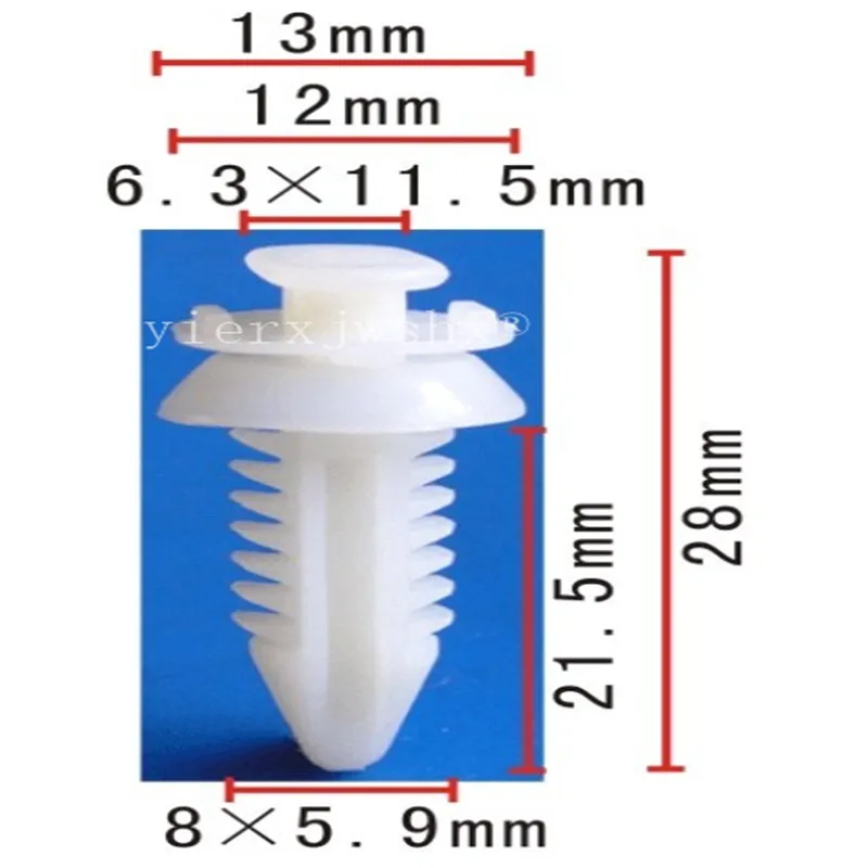 100PCS Door Trim Panel Retainer Clips Car Plastic Fastener Clip For Chevrolet Pickup SUV C10 C1500 C2500 1988 2000 15545202 - купить по