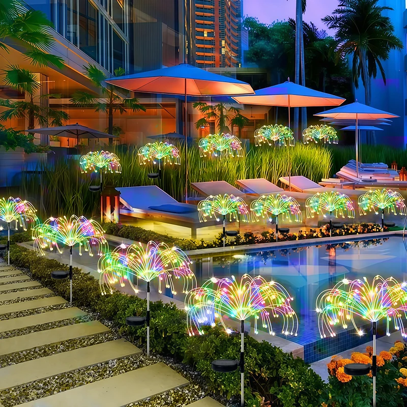 

Солнечные гирлянды-фейерверки OKAL RED EAST