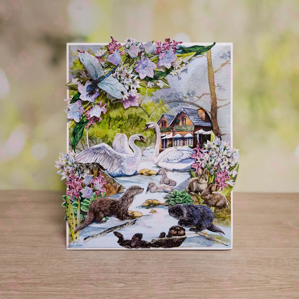 2022 шаблон для украшения альбома скрапбукинга Подарочная открытка сделай сам