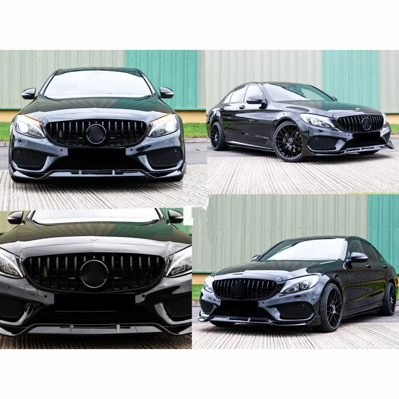 ГРИЛЬ ДЛЯ MERCEDES W205 C205 C CLASS GRILLE AMG GT GTR STYLE 2015-2018