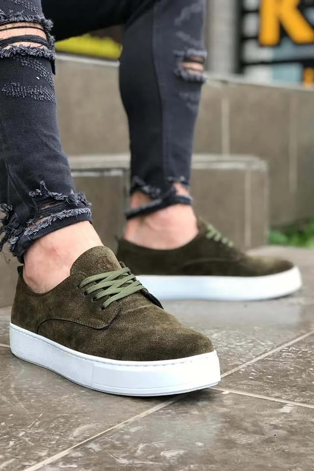 

Knack Casual Male Shoes Khaki (Suede) color Comfortable Flexible Construction Quality Original Brand Shoes Stylish Trend Fashion 2021 077