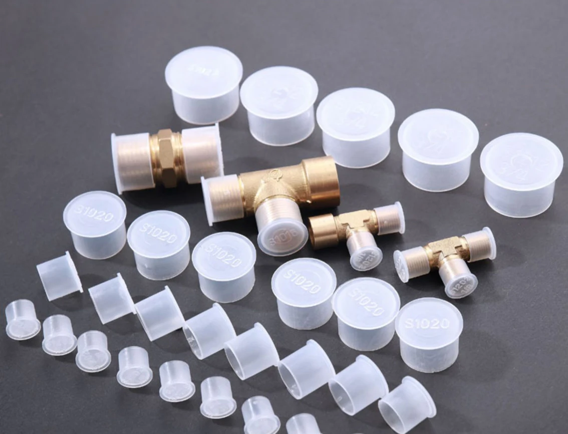 

5-20pcs White With Edge Plastic Protective Sleeve Plastic Plug Outer Screw Protective Cap Oil Pipe Joint Protective Sleeve