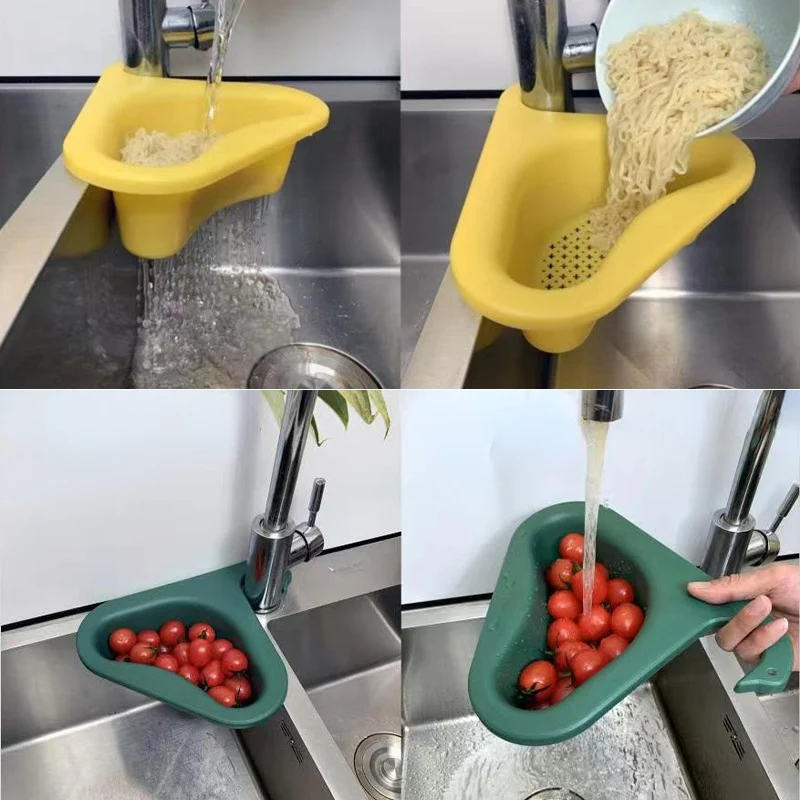

Многофункциональное ситечко для кухонной раковины, оставшаяся сливная корзина, фильтр для супа и мусора, подвесная стойка для слива