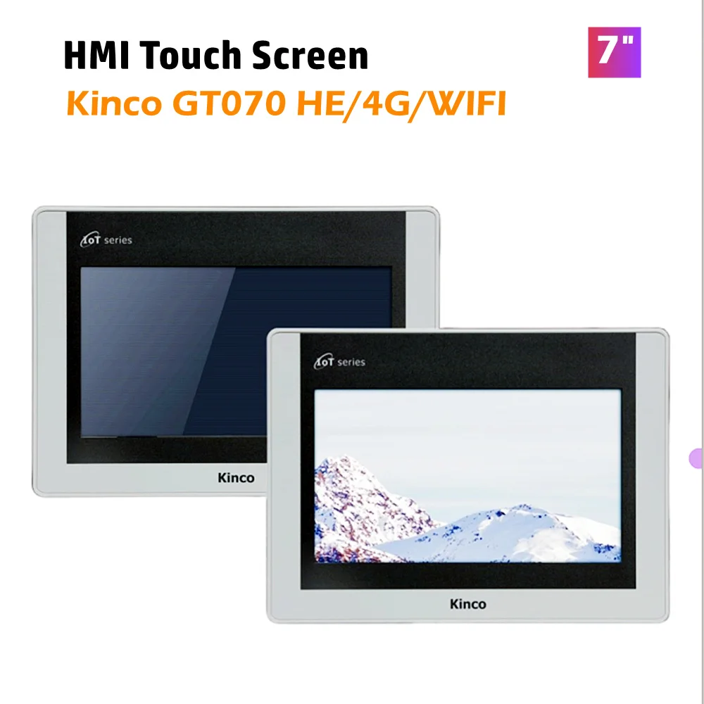 Kinco HMI Сенсорный экран GT070HE GT070HE-4G GT070HE-WiFi Ethernet Серия IOT Три последовательных порта