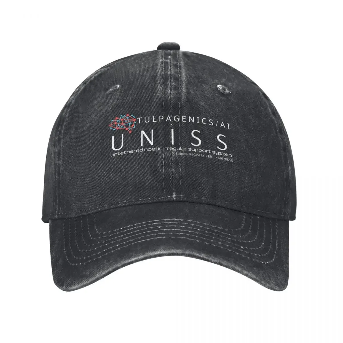 UNISS from Tulpagenics 1.0 - Белая (Футболка Виллиам Гибсон Agency) Бейсбольная кепка Аниме Шляпа