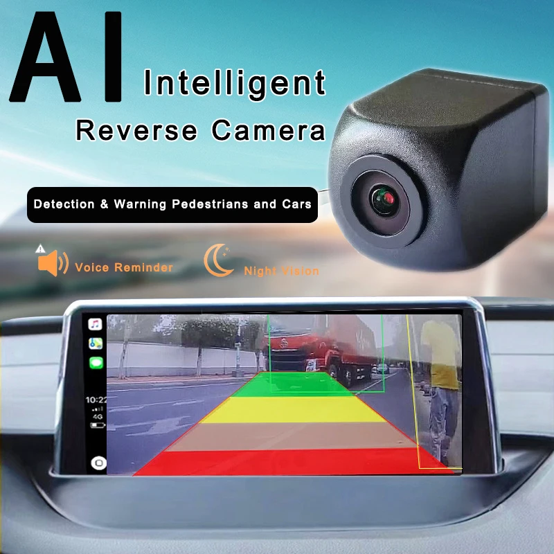 

HD-изображения ночное видение парковка IP68 водонепроницаемый автомобиль 720p AI интеллектуальная камера заднего вида широкий угол Авто Резервное копирование AV Por