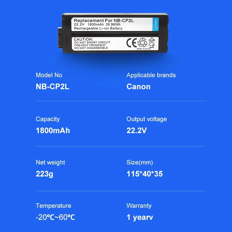 NB-CP2L NB-CP2LH Аккумулятор и зарядное устройство для Canon SELPHY NB-CP1L, CP1500 CP1300 CP1200 CP910 CP900 CP800 CP790 CP780 CG-CP200 (art.: 3920cb2dd283c) - 3920cb2dd283c