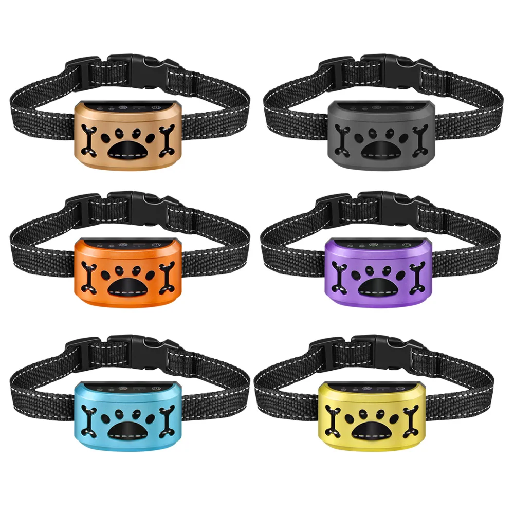 

Dog Anti Barking Device Automatic USB Dogs Training Collar Dog Stop Barking Vibration Rechargeable Bark Collar with Electricity