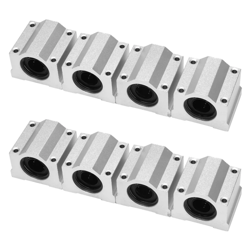 

New Linear Ball Bearing Slide Block Units, 16Mm Bore Dia(SCS16UU Pack Of 8)