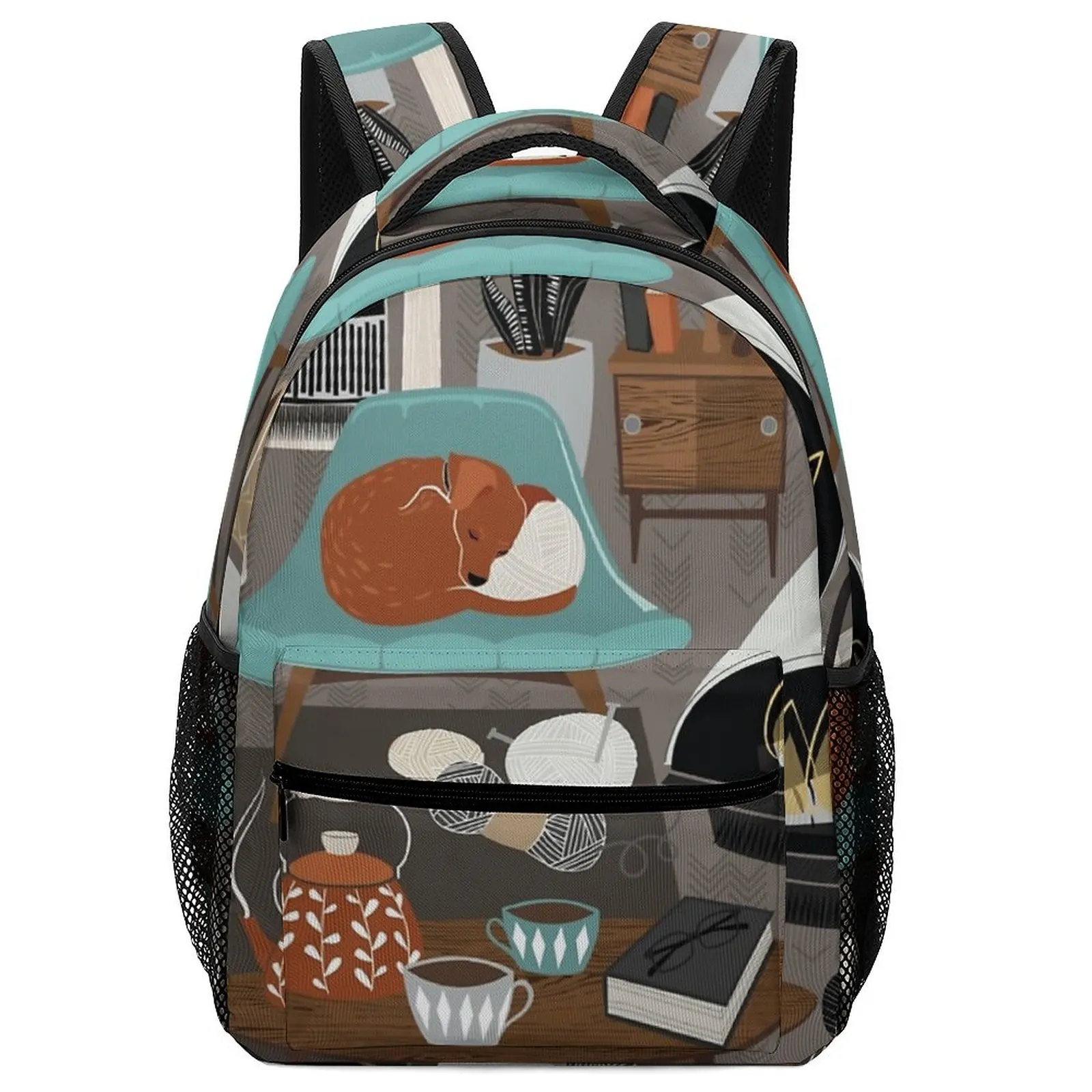 Scandi Hygge Student Kids Art Custom Child Bag Women Bags Backpacks For School