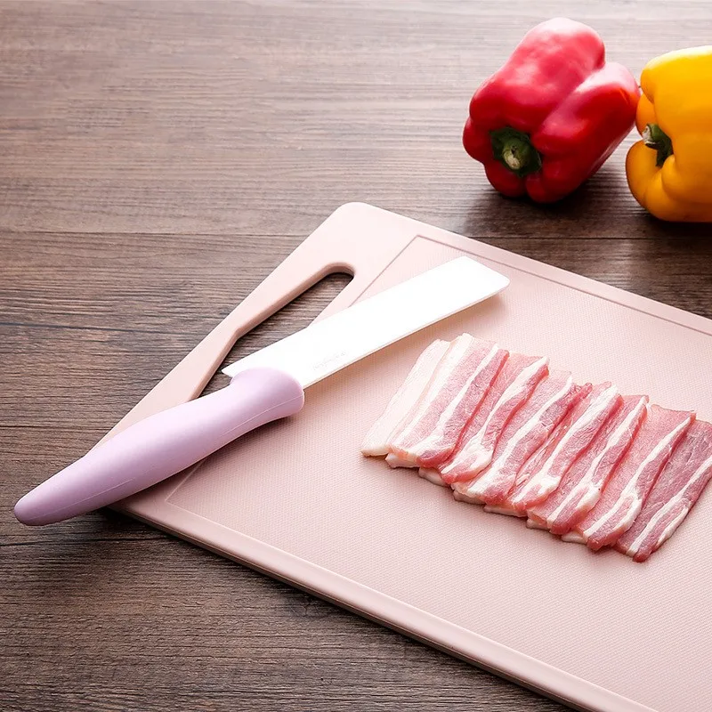 

Xiaomi Youpin PC Cutting Board Thickened Double-sided Available Hangable Anti-slip Pattern Fruit Chopping Board 25*34cm