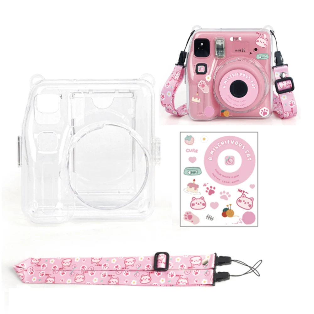 Прозрачный защитный чехол для фотоаппарата Instax Mini SE сумка переноски с