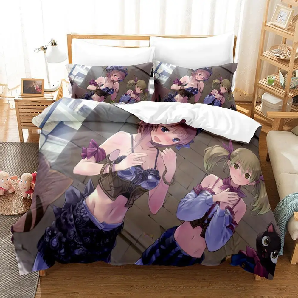 Atelier Totori The Adventurer of Arland Bedding Set Single Twin Full Queen King Size Bed Teenager Bedroom Duvet cover Sets